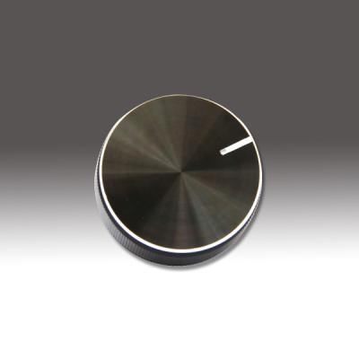 China Amplifier Aluminum Knobs with Plastic core,Gold/Chrome/Black Finish. Rohs for sale