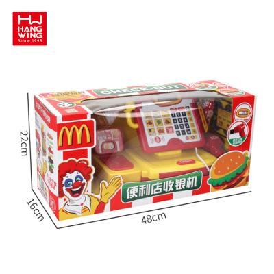 China Preschool DIY Simulation Toy Kids Play House Toy With Realistic Fun Scanner Cash Register Cash Register Toy for sale