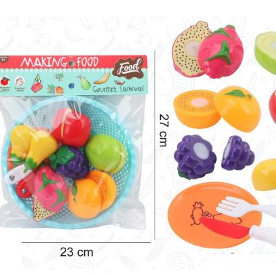 China 9pcs-set Eco-friendly Cutting Toy Fruit Baby Orange Magnetic Cutting Toy For Kids 23x27x1cm for sale