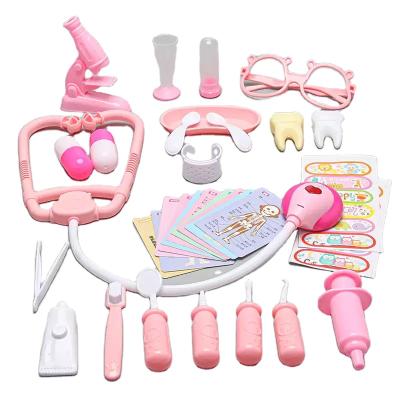 China Eco-friendly Material Toys Kit Toy Dentist Stool Chair Play Doctors Pretend Doctor Set For Kids for sale