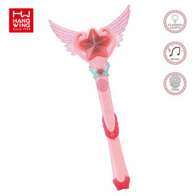 China Beautiful Princess Cosplay Preschool Toys Design Non-Toxic Material 2021 New Products For Child LED Feen Stick Flashing Running Fairy Toy for sale