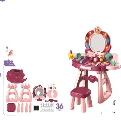 China Pretend Play Dressing Table Toy Dressing Table Set Mini Kids Pretend Play Toy Set Plastic Toys for sale