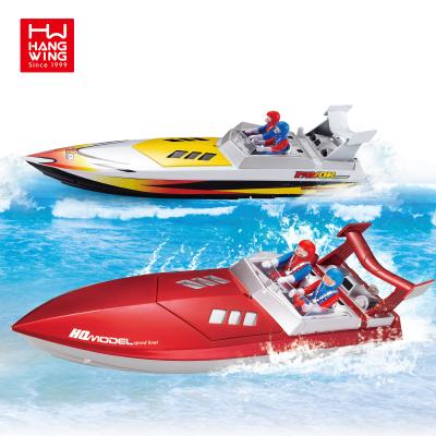 China RC Model 2.4G Kids Toys 4 Channel Remote Control Model USB Plastic Racing RC Boat for sale