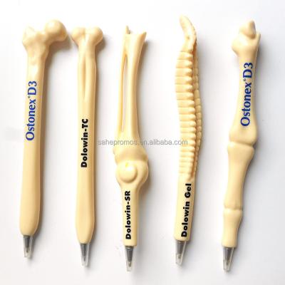 China Promotional 3D Pen Bone Modeling Orthopedic Ballpoint Pen Doctor Advertising Human Simulated Plastic Pen Bone Pen Promotion Gift for sale