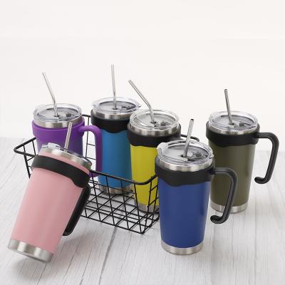 China Colorful Logo Car Mug 30oz Stainless Steel Tumbler Disposable Custom Travel Cup Double Wall Portable Insulated Coffee Mugs Mugs for sale