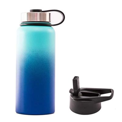 China Wholesale PORTABLE 32oz Wide Mouth Double Wall Outdoor Sport OEM Thermal Vacuum Insulated Stainless Steel Thermo Water Bottle With Lid for sale