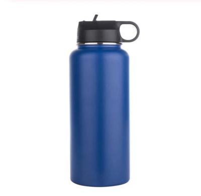 China OEM Amazon 32oz Double Wall Stainless Steel Sports Gym Tumbler Insulated Vacuum Flask Viable Hot Selling Water Bottle With Straw for sale