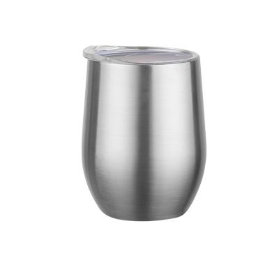 China Wholesale 6oz Shell Cup 12oz 304 Stainless Steel Disposable Double Wall Keep Hot And Cold Travel Coffee Mug / Tumbler Cup /Wine Mug for sale