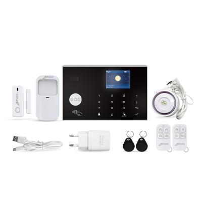 China Europe Security 4G 3G 2G WIFI Smart Alarm System GPRS GSM Tuya Smart Wireless Burglar Alarm System for sale