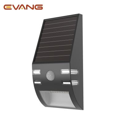 China Adjustable Motion Sensor Wall Barrier Light Motion Activated LED Solar Integrated Barrier Security Light for sale