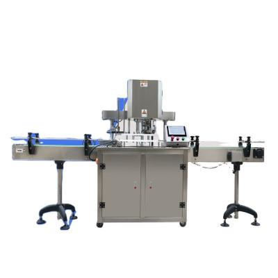 China Semi-automatic food box sealing machine milk powder box tea can sealing machine for sale