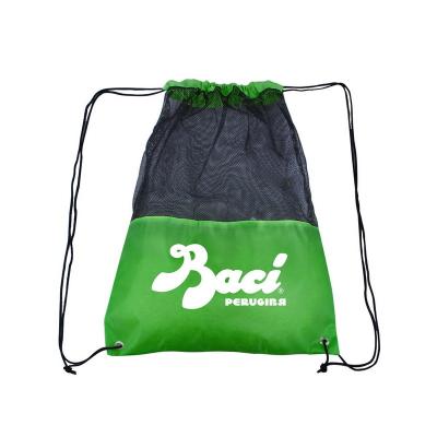 China 2022 New Waterproof Gym Bag Bulk Adult Mesh Gym Bag Drawstring Bag for sale