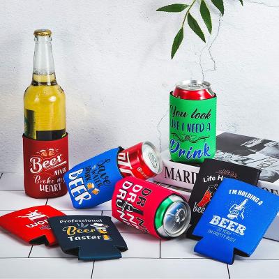 China New Design Waterproof Stubby Holder Insulated Beer Can Holder Printed Neoprene Box Cooler for sale