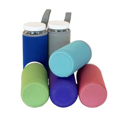 China Custom Insulated Neoprene Vacuum Thermos Water Bottle Sleeve Carrier Holder Bag Water Bottle Holder for sale