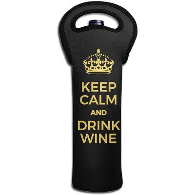 China Neoprene Wine Carrier Tote Bag Neoprene Bottle Carrier Insulated Champagne Bottles Protective Bag for sale