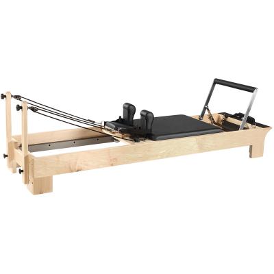 China Maple Factory Direct Supply Pilates Fitness Training Bed Classic Wood Reformer for sale