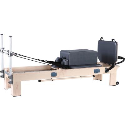 China Body Shaping Wholesale Professional Maple Reformer Yoga Equipment Wooden Pilates for sale