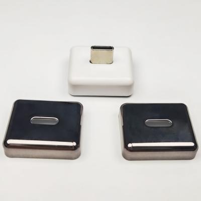 China Hot Selling DIY New Style Gun Color U-Disk Square Electroplating Plastic Cover for Car Charger or Computer or U Disk for sale