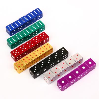 China Wholesale Custom Aluminum Alloy Pattern Dice Luxury Polished Durable Portable Casino Dice for sale