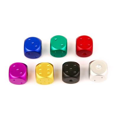 China Gaming Best Selling Hot Selling Rounded Anodized Dies Aluminum Alloy Customizable Dice for sale