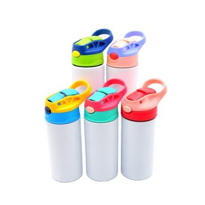 China Sustainable USA Warehouse Hot Sale Heat Press Sublimation Vacuum Insulated 12oz Kids Sippy Water Cup Bottle for sale