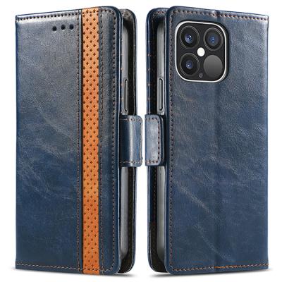 China Hot-selling Anti-fall Kickstand Luxury Flip PU Cell Phone Wallet Leather Case For iPhone 13 Mini Pro Max for sale