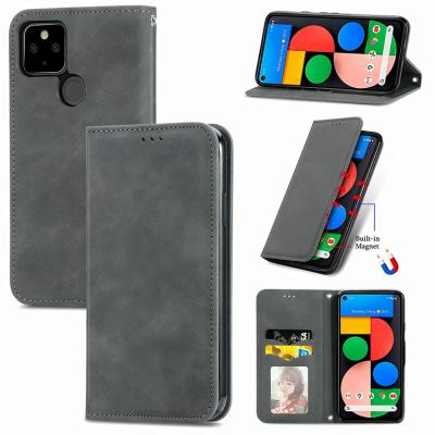 China Anti-fall Luxury Flip PU Leather Card Holder Wallet Phone Case For Google Pixel 4 4A 5 5A XL 6 pro Google for sale