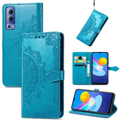 China luxury design Anti-fall Flip Leather Wallet Phone Case for Vivo Y7s Y50 Y20 Y93 Y17 Y19 Y70 Y72 cover for sale