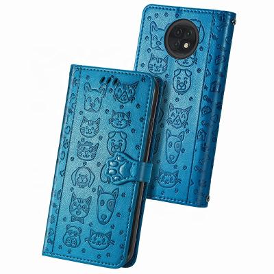 China Anti-drop Ready To Ship Luxury Leather Cell Phone Flip Wallet Case For Xiaomi Redmi Note 9T Cover for sale