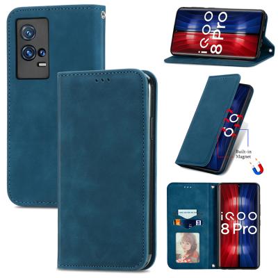 China Anti-fall Design Luxury Flip PU Card Holder Wallet Leather Phone Case For Vivo 8 pro Z3 Neo5 5G iQoo for sale