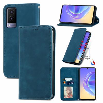 China Anti-fall Design Luxury Flip PU Card Holder Wallet Leather Phone Case For Vivo V11i V15 V20 V21 V21e V20se 4G 5G pro 2021 for sale