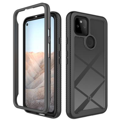 China 2021 Anti-drop TPU Full PC Acrylic 360 Protect Cell Phone Back Cover Case Shell For Google Pixel 4 5 3A 4A 5A XL for sale