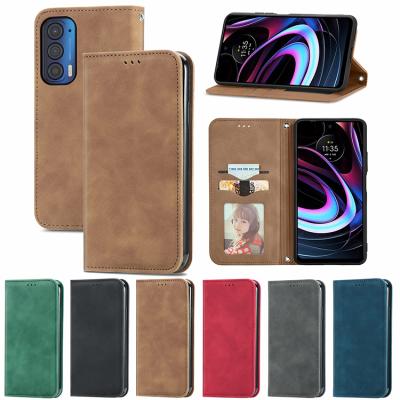 China Anti-fall Cheap Price Luxury Flip PU Leather Card Holder Wallet Phone Case For Motorola Edge S 2021 for sale