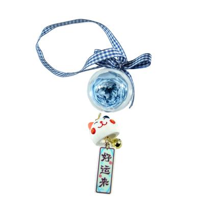 China Wholesale Stylish Mobile Keychains Eco - Friendly Bag Ornaments Acrylic Ball Preserved Fresh Flowers Rose Key Chain for sale