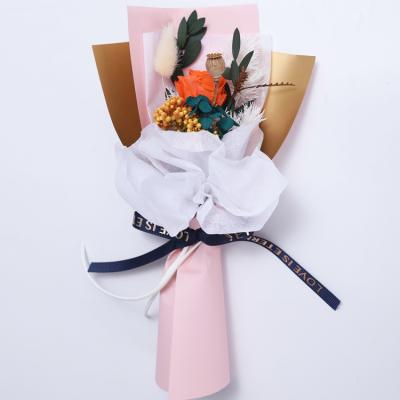 China Professional Wholesale Natural Flower China Manufacturer Flower Decoration Eternal Flowers And Plants Bouquet For Gifts for sale