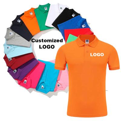 China Anti-Shrink New Design Custom Embroidered Logo 80% Cotton 20%polyester Man Golf Business Uniform Solid Color Polo Shirt for sale