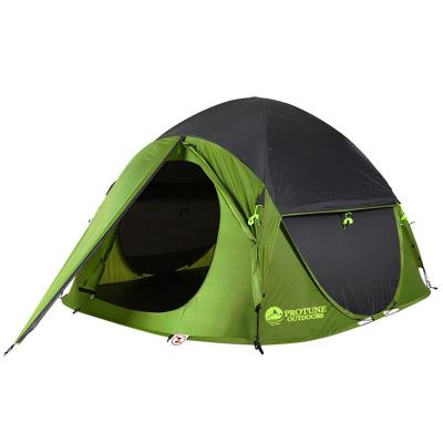 China New Design Automatic Family Dome Tent 4 Person Camping Pop Up Tent Outdoor Quick Launch Sports Pop Up Tent High Quality for sale