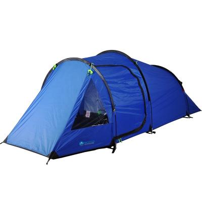 China Diagonal Tying Type New Family Tunnel Tent 4-6 Person High End Outdoor Camping Garden Tent Beach Tent for sale