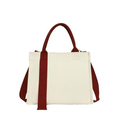 China Fashion design canvas folding tote bags can be shipped quickly to support custom logo and design for sale