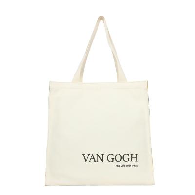 China Promotion Folding Tote Bags With Custom Printed Logo Pocket Zipper Canvas Bags For Women for sale