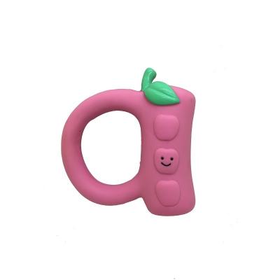 China Safety / Washable / Durable Sloth Compression And Teeth Textured Easy To Hold Textured Natural Rubber Teether for sale