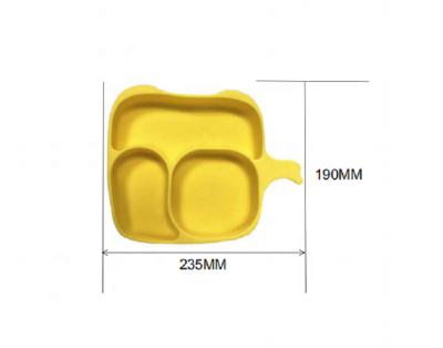 China Tropical High Quality BPA Free Silicone Dinner Plate For Baby for sale