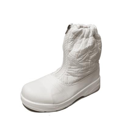 China Wholesale Anti-Static Anti-Static White Gridding Safety Cloth Half Boots for sale