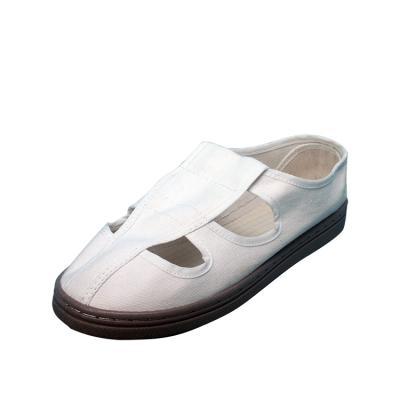 China Good quality 10e5ohm PVC conductive white outsole shoes cheap conductive shoe factory directly four hole shoes for sale