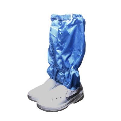 China Industrial ESD Cleanroom Workshop PU Shoe ESD Canvas Long Booties ESD Cleanroom Booties Safety Anti-Static Dust Proof for sale