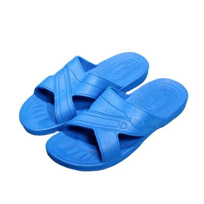 China PVC anti-static anti-static blue single work slippers anti-static shoes for food unsix cleanroom esd manufacturing shoes for sale