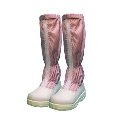 China Anti Static PU Anti Static Work Room Cleaning Esd Safety Shoes Clogs Cleanroom Conductive Pink Lightweight Static Anti Static Lab For Man for sale