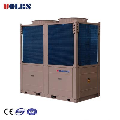 China Hotels Air Cooled Modular Air To Water Heat Pump Chiller for sale