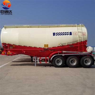 China 50m3 Axle 50m3 Bulk Bulk Cement Tanker Semi Truck Trailer JT Brand Low Price Cement Trailer V Dry Type 3 for sale