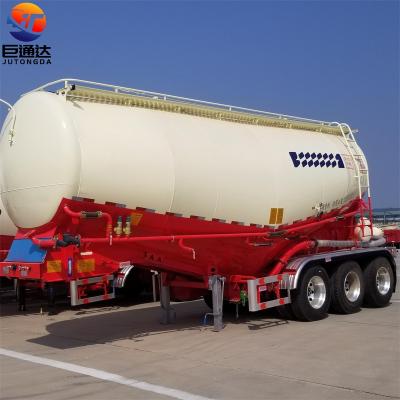 China Brand 40ton 50ton V Shape Cement Tank Fly Trailer JT Truck Ash Cement Bulker Carrier Tanker Bulk Semi Truck Trailer For Sale for sale